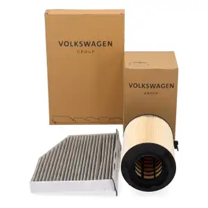 ORIGINAL VW Innenraumfilter + Luftfilter Golf 5 6 Passat B6 B7 Tiguan 5N Touran A3 8P