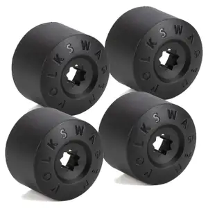 4x ORIGINAL VW Radschraubenkappe f&uuml;r Radschrauben mit Felgenschlo&szlig; 17mm 3C0601173 9B9