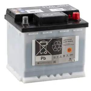 ORIGINAL VW Autobatterie Batterie Starterbatterie 12V 51Ah 380/480A 000915089C
