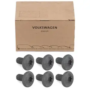 6x ORIGINAL AUDI VW Schraube für Spritzblech Ankerblech Bremsscheibe WHT005227