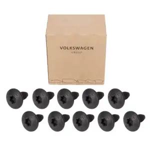 10x ORIGINAL VW Innensechsrund Linsenschraube Schraube M6x12 N90598804