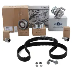 ORIGINAL VW Zahnriemensatz + GEBA Wasserpumpe Golf 4 Bora A3 8L1 Leon Octavia 1.9 SDI/TDI