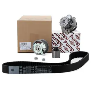 ORIGINAL VW Zahnriemensatz + GEBA Wasserpumpe Golf 4 5 Passat B5.5 B6 Touran 1.9/2.0 TDI