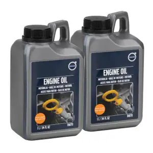 2L 2 Liter ORIGINAL Volvo Motor&ouml;l &Ouml;l SAE 0W30 ACEA A5/B5 1161711