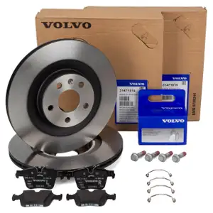 ORIGINAL Volvo Bremsscheiben + Bremsbel&auml;ge S90 II V90 II XC90 II 17/18 Zoll hinten