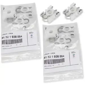 8x ORIGINAL BMW Gleitbacke Fensterheber 3er E36 E92 E93 5er E34 7er Z3 Z4 E86 51321938884