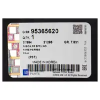 ORIGINAL Opel Sto&szlig;stange Mokka / Mokka X f&uuml;r Flexfix-System hinten 95365620