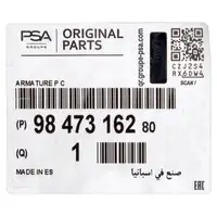 ORIGINAL Citroen Peugeot Bracket Bumper Berlingo Rifter Partner Front 9847316280