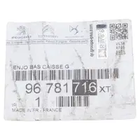 ORIGINAL PSA PEUGEOT Side Skirt Trim 2008 1 left 96781716XT