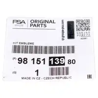 ORIGINAL PSA Citroen Chromleiste Frontziergitter K&uuml;hlergrill C3 3 SX vorne 9815113980