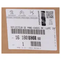 ORIGINAL Citroen bumper rear bumper C3 3 (SX) rear 1618083180