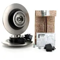 ORIGINAL Renault Bremsen Kit Bremsscheiben + Bremsbel&auml;ge + Radlager Set hinten