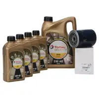9L 9 Liter TOTAL QUARTZ 9000 ENERGY 5W-40 + ORIGINAL PSA &Ouml;lfilter 1606267580