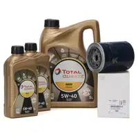 7L 7 Liter TOTAL QUARTZ 9000 ENERGY 5W-40 + ORIGINAL PSA &Ouml;lfilter 1606267580