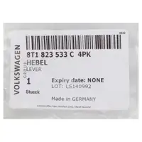 ORIGINAL VW lever hood pull AUDI A3 8V Sedan Sportback 8T1823533C4PK