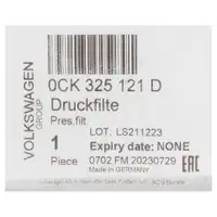 ORIGINAL Audi Getriebefilter Hydraulikfilter A4 B9 A6 C7 C8 Q5 8RB FYB A5 A7 4G 0CK325121D