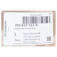 ORIGINAL VW door seal rubber seal passenger door T5 T6 front right 7E0837912B