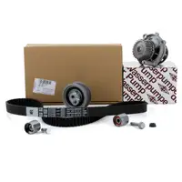 ORIGINAL VW Zahnriemensatz 06F198119A + GEBA Wasserpumpe 06B121011QX für 2.0FSI