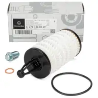 ORIGINAL MERCEDES-BENZ Oil filter + screw W204 W205 W212 W213 X204 W221 W222 M276 M278