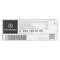 ORIGINAL Mercedes-Benz &Ouml;lfilter W168 W169 W245 1.7/2.0 CDI OM668 OM640 6401800109
