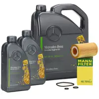 7L ORIGINAL Mercedes 5W-30 MB 229.52 engine oil + MANN oil filter A-/B-/C-/E-/S-Class OM651