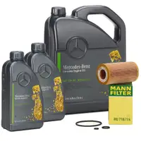7L ORIGINAL Mercedes 5W-30 MB 229.52 engine oil + MANN oil filter OM611 OM612 OM646 OM647
