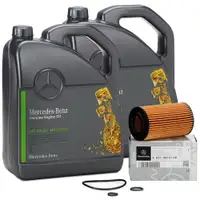 10L ORIGINAL Mercedes 5W-30 MB 229.52 Engine Oil + Oil Filter W176 W204 W205 W212 OM651