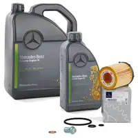 6 liters ORIGINAL Mercedes-Benz OIL Engine oil 5W30 MB 229.51 + Oil filter 2701800109