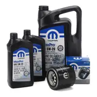 7L MOPAR 5W-20 Motor&ouml;l + &Ouml;lfilter CHRYSLER 300C 300M Sebring Stratus Vision Voyager 2 3 4