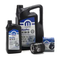 6L MOPAR 5W-30 Motor&ouml;l + &Ouml;lfilter CHRYSLER 300C ALFA ROMEO Giulia 952 Stelvio 949 2.0