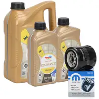 7L ORIGINAL Mopar TOTAL QUARTZ FPW 09 5W-40 Motor&ouml;l + &Ouml;lfilter K05281090AB