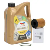 5L ORIGINAL Mopar TOTAL QUARTZ FPW 02 0W-30 Motor&ouml;l + &Ouml;lfilter 1.6 HDi/BlueHDi 1610693780