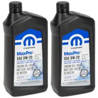 2x 946ml MOPAR 0W20 engine oil CHRYSLER DODGE JEEP RAM FIAT ALFA ROMEO K68218950AB