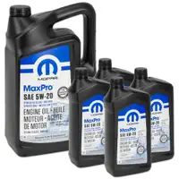 5L + 4x 946ml MOPAR 5W-20 engine oil CHRYSLER DODGE JEEP RAM FIAT ALFA ROMEO