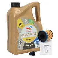 5L TOTAL QUARTZ FPW 01 0W-20 + ORIGINAL MOPAR &Ouml;lfilter Astra K Insignia B 1.5 CRDi/CDTi