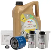5L TOTAL QUARTZ FPW 01 0W-20 + ORIGINAL MOPAR &Ouml;lfilter 95528296 + 2x Additiv