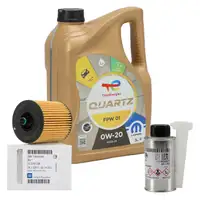 5L TOTAL QUARTZ FPW 01 0W-20 + ORIGINAL MOPAR &Ouml;lfilter 12605566 + 1x Additiv