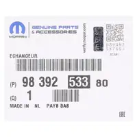 ORIGINAL PSA Opel Fiat MOPAR &Ouml;lk&uuml;hler 308 2 3 Berlingo C3 C4 1.2i 9839253380