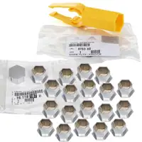 20x ORIGINAL PSA MOPAR Abdeckkappe Radschrauben 1611818780 + Abzieher 6763.05