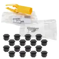 16x ORIGINAL PSA MOPAR Abdeckkappe Radschrauben 16074052XT + Abzieher 6763.05