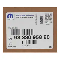 ORIGINAL PSA AGR Valve Exhaust Gas Recirculation Valve Berlingo 5008 C3 2 1.6 BlueHDi 9833095880