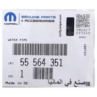 ORIGINAL GM Opel Anschlussstutzen Wasserpumpe Astra G Corsa C D Meriva A 1336376