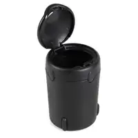 ORIGINAL Citroen Peugeot ashtray with lid BLACK ROUND 7589.05