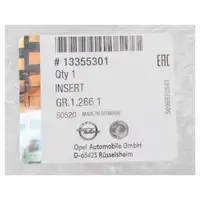 ORIGINAL Opel emblem symbol trim strip radiator grille chrome Adam front 13355301