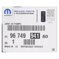 ORIGINAL PSA Opel MOPAR Dichtung Einspritzd&uuml;se C4/5 Jumper 3 308 508 Boxer 9674994180