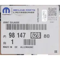 ORIGINAL PSA Opel MOPAR Zylinderkopfdichtung Berlingo 208 1 2 308 3 1.2i 9814762880
