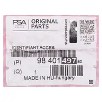 ORIGINAL Peugeot MOPAR Sender Funkfernbedienung 3-Tasten 208 2 2008 2 9840149780