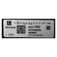 ORIGINAL GM Opel HALOGEN headlight Astra K left 39081892