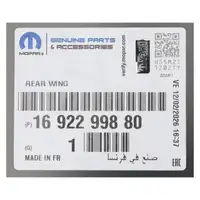 ORIGINAL Opel MOPAR Kotfl&uuml;gel Fender Corsa F hinten rechts 1692299880