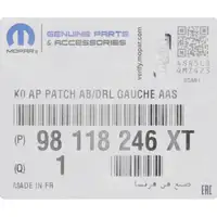 ORIGINAL PSA Opel MOPAR Blende Nebelscheinwerfer Jumpy 3 Vivaro C vorne links 98118246XT